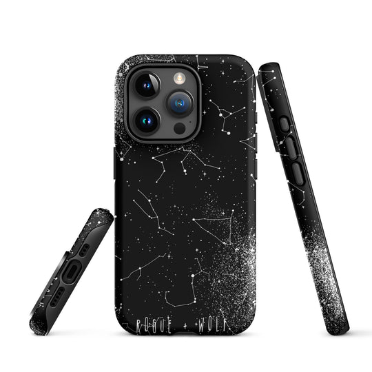 Constellation Tough Phone Case for iPhone - Shockproof Anti-scratch Goth Witchy Phone Cover Gothic Christmas Gifts