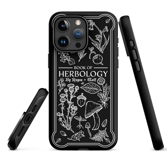 Book of Herbology B&W Tough Phone Case for iPhone
