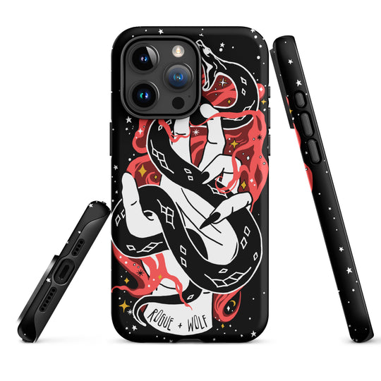 Love Bite Tough Phone Case for iPhone - Shockproof Goth Anti-Scratch Cover Witchy Phone Accessories