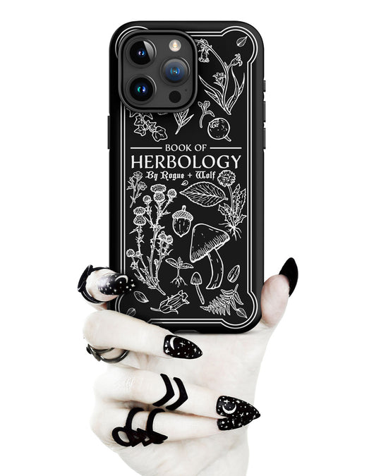 Book of Herbology B&W Tough Phone Case for iPhone