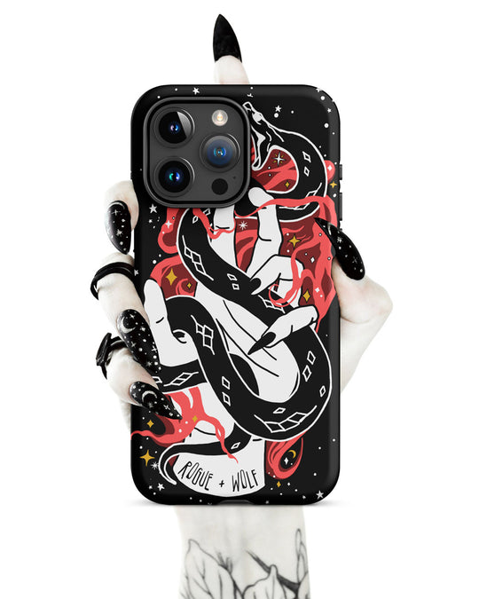 Love Bite Tough Phone Case for iPhone - Shockproof Goth Anti-Scratch Cover Witchy Phone Accessories