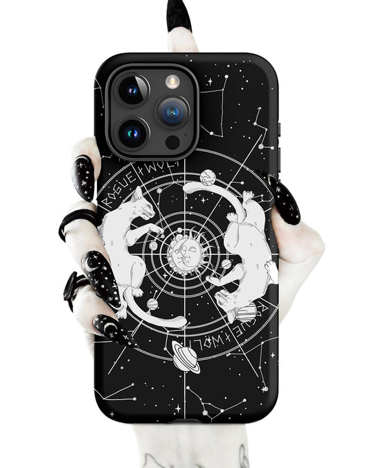 Purr Nebula Tough Phone Case for iPhone
