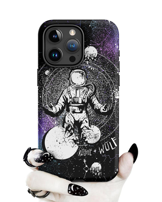 Cosmic Explorer Tough Phone Case for iPhone - Anti-scratch Shockproof Witchy Phone Cover Goth Gifts