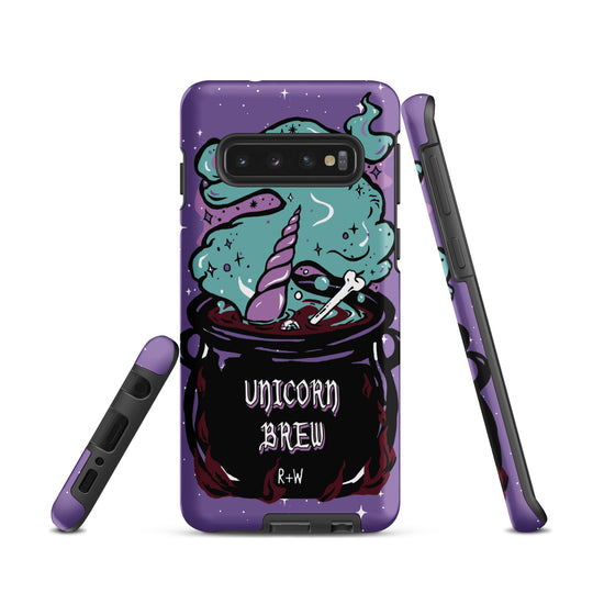 Unicorn Brew Tough Phone Case for Samsung - Witchy Goth Accessory Anti-scratch Cover Cool Gothic Christmas Gifts