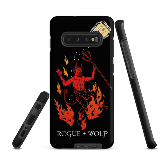 One Salty Devil Tough Phone Case for Samsung - Witchy Phone Accessories Goth Anti-Scratch Shockproof Cover