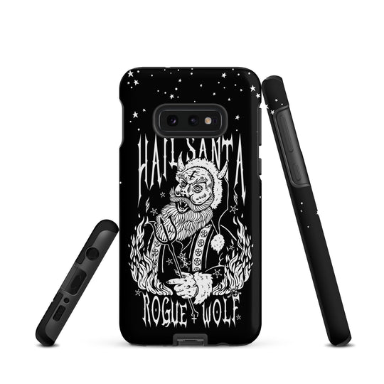 Hail Santa Tough Phone Case for Samsung - Xmas Witchy Shockproof Anti-scratch Goth Cover Gothic Christmas Gifts