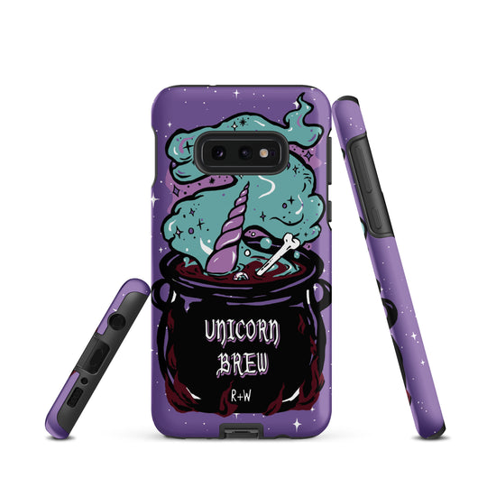 Unicorn Brew Tough Phone Case for Samsung - Witchy Goth Accessory Anti-scratch Cover Cool Gothic Christmas Gifts