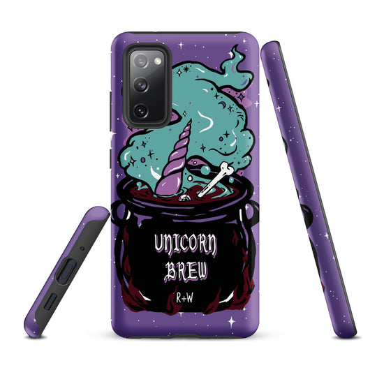 Unicorn Brew Tough Phone Case for Samsung - Witchy Goth Accessory Anti-scratch Cover Cool Gothic Christmas Gifts