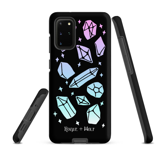 Divination Crystals Tough Phone Case for Samsung - Shockproof Anti-Scratch Goth Witchy Phone Accessories Cover