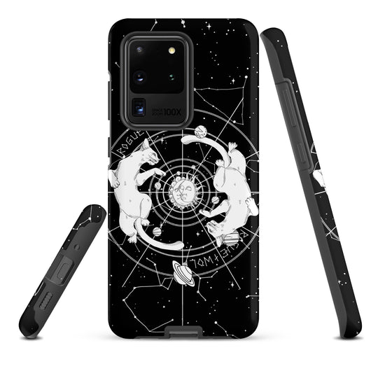 Purr Nebula Tough Phone Case for Samsung