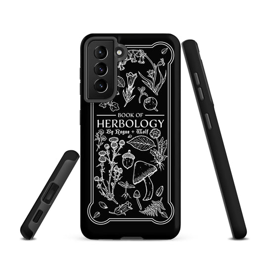 Book of Herbology B&W Tough Phone Case for Samsung