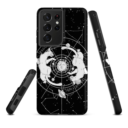 Purr Nebula Tough Phone Case for Samsung