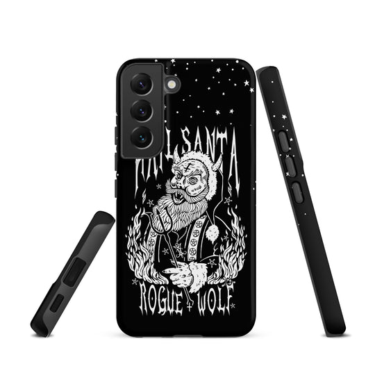 Hail Santa Tough Phone Case for Samsung - Xmas Witchy Shockproof Anti-scratch Goth Cover Gothic Christmas Gifts