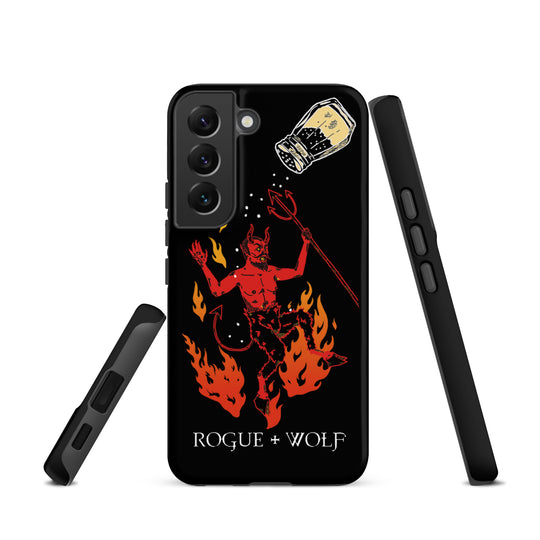 One Salty Devil Tough Phone Case for Samsung - Witchy Phone Accessories Goth Anti-Scratch Shockproof Cover