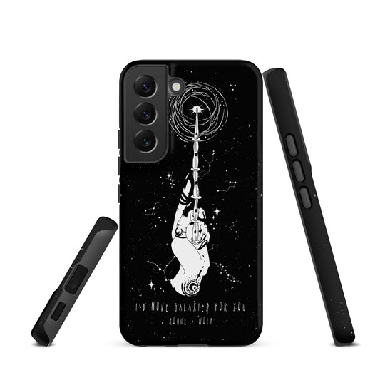 Cosmic Devotion Tough Phone Case for Samsung - Shockproof Witchy Phone Cover Anti-scratch Goth Cell Phone Case Cool Gothic gifts