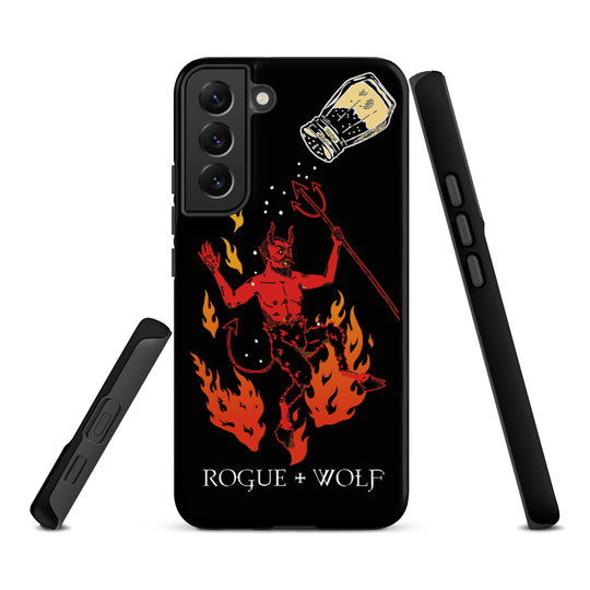 One Salty Devil Tough Phone Case for Samsung - Witchy Phone Accessories Goth Anti-Scratch Shockproof Cover