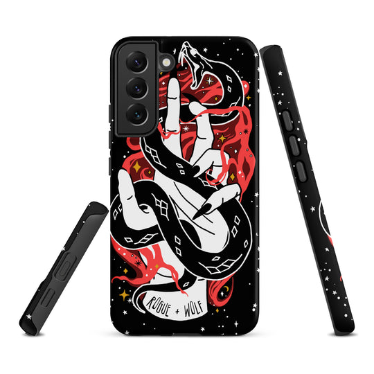 Love Bite Tough Phone Case for Samsung - Gothic Style Witchy Protective Phone Case Shockproof Cover