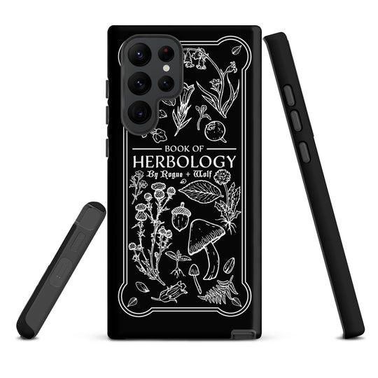 Book of Herbology B&W Tough Phone Case for Samsung