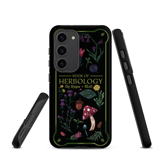 Book of Herbology Shockproof Samsung case - Witchy Goth Phone Accessories Anti-scratch cover