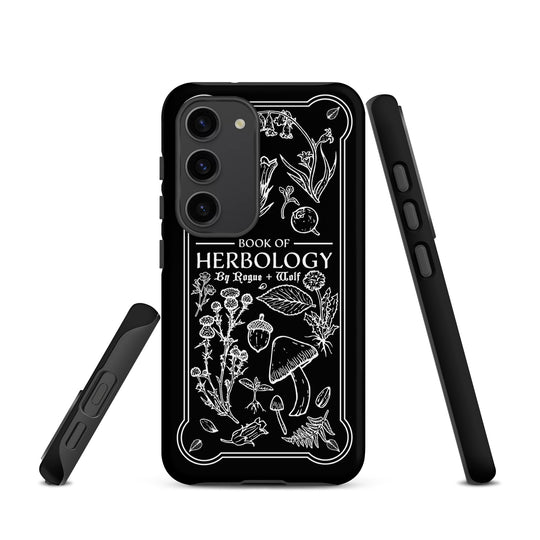 Book of Herbology B&W Tough Phone Case for Samsung