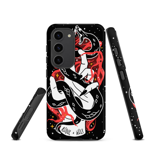 Love Bite Tough Phone Case for Samsung - Gothic Style Witchy Protective Phone Case Shockproof Cover