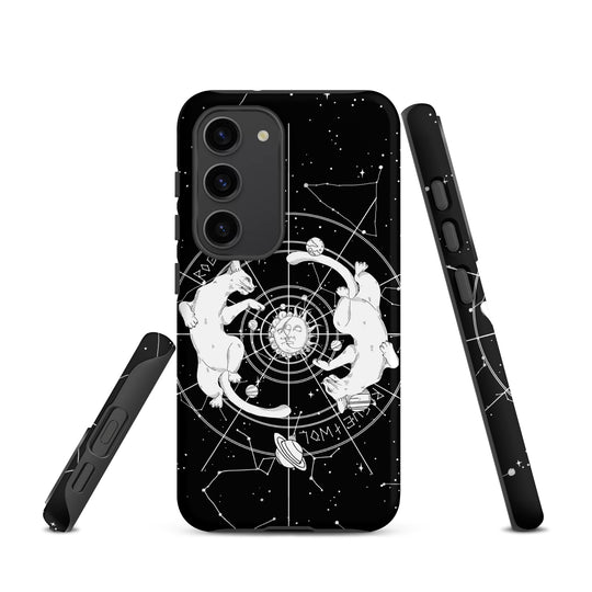 Purr Nebula Tough Phone Case for Samsung