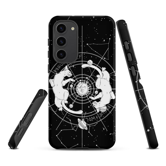 Purr Nebula Tough Phone Case for Samsung