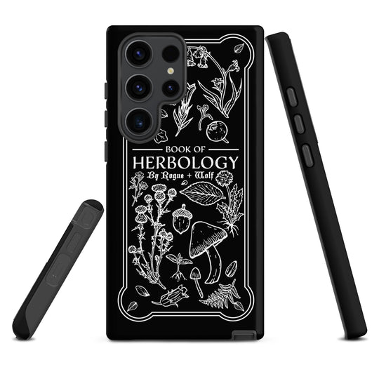 Book of Herbology B&W Tough Phone Case for Samsung