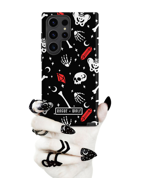Skulls & Crystals Tough Phone Case for Samsung