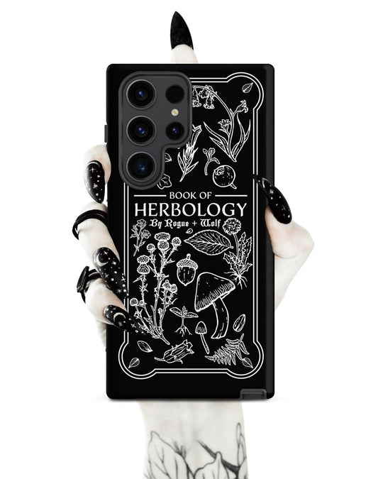 Book of Herbology B&W Tough Phone Case for Samsung