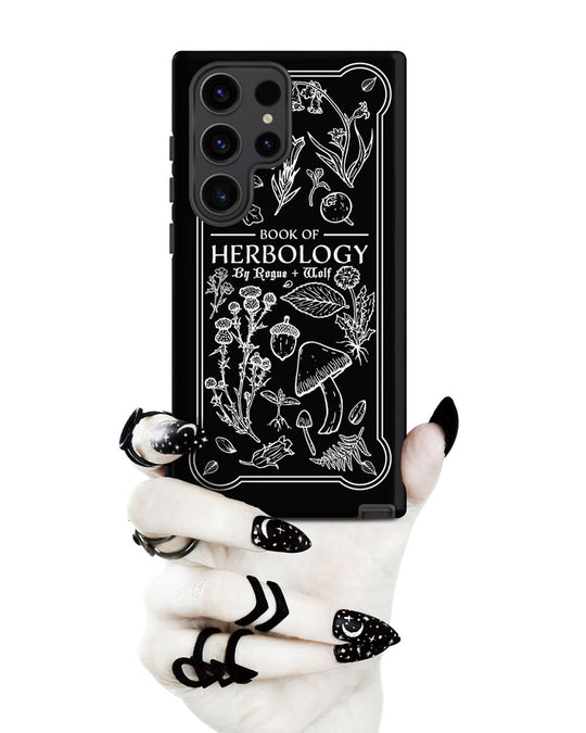 Book of Herbology B&W Tough Phone Case for Samsung