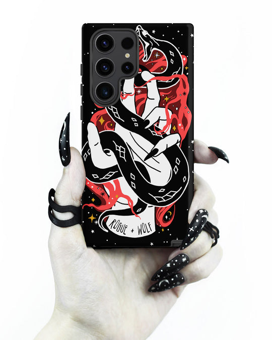 Love Bite Tough Phone Case for Samsung - Gothic Style Witchy Protective Phone Case Shockproof Cover