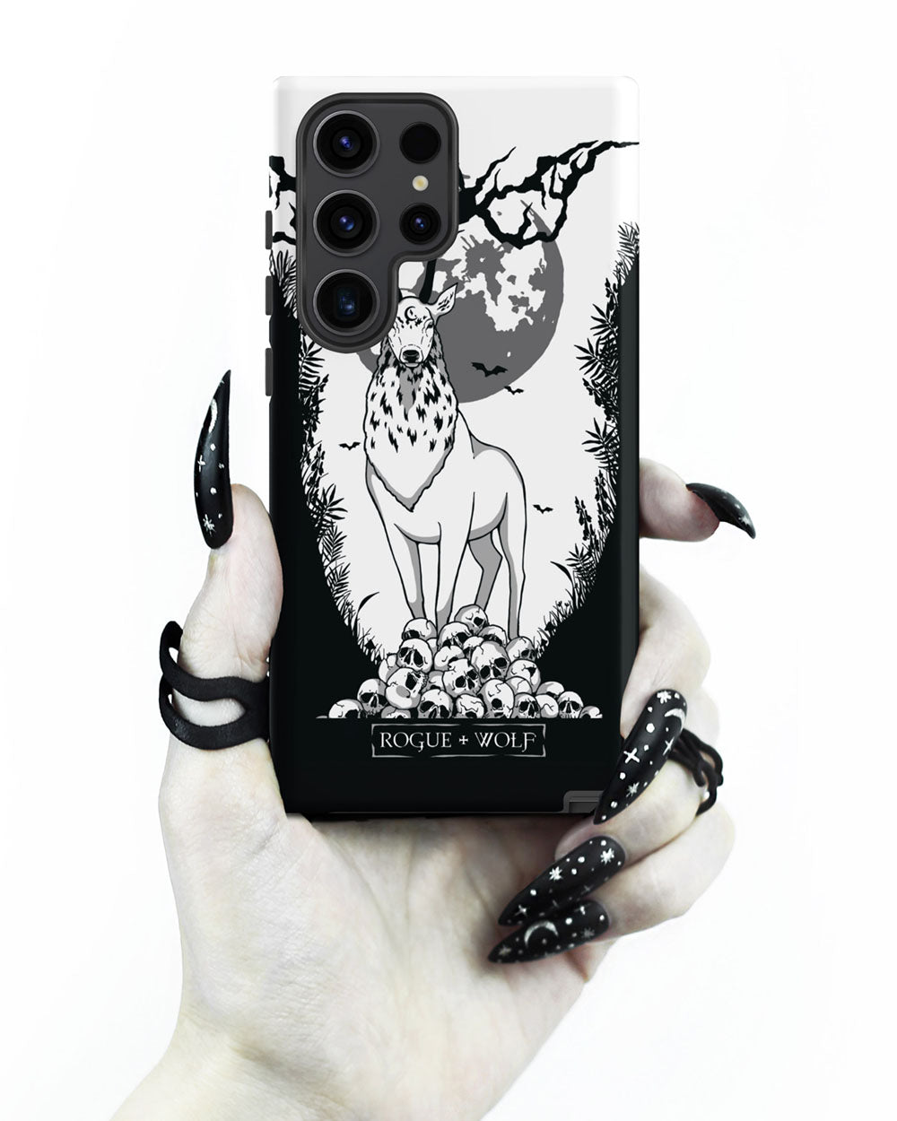 Stag Guardian Tough Phone Case for Samsung - Shockproof Anti-scratch Goth Witchy Phone Case Cover