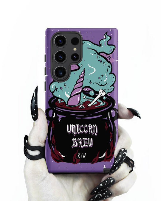 Unicorn Brew Tough Phone Case for Samsung - Witchy Goth Accessory Anti-scratch Cover Cool Gothic Christmas Gifts