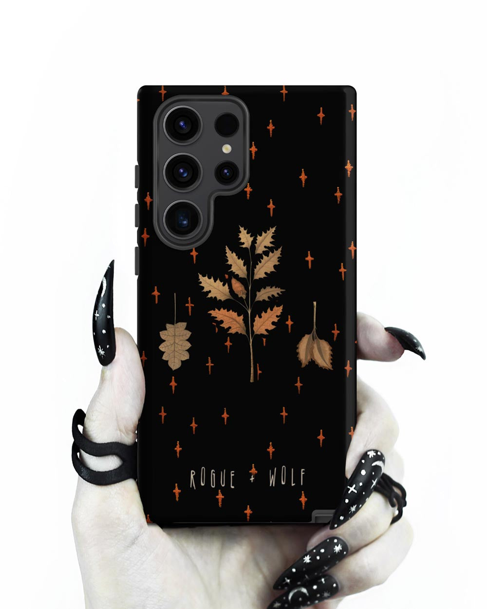 Autumn Memoir Tough Phone Case for Samsung Dark Academia Anti Scratch Shockproof Botanical Witchy Goth Cover Christmas Gifts