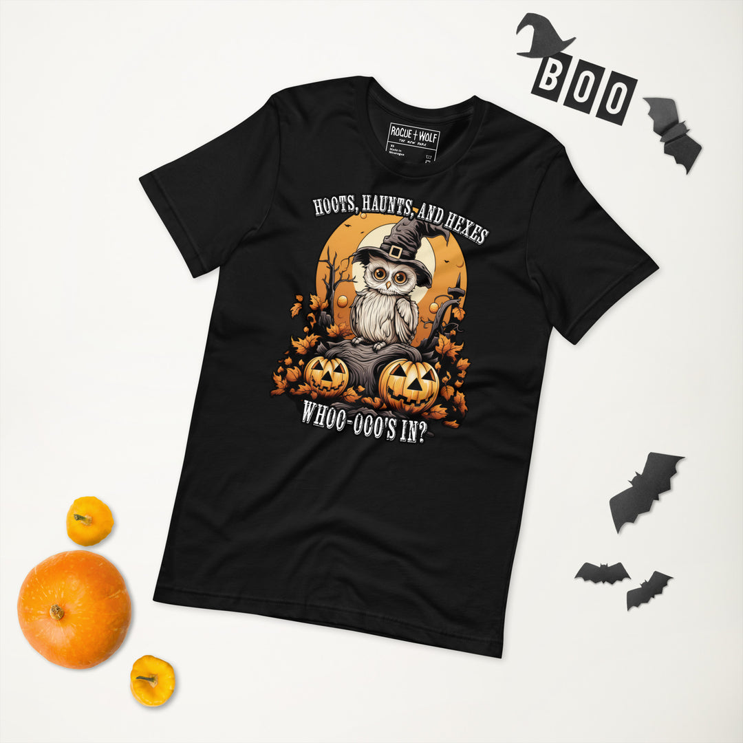 Hoots, Haunts, and Hexes Tee
