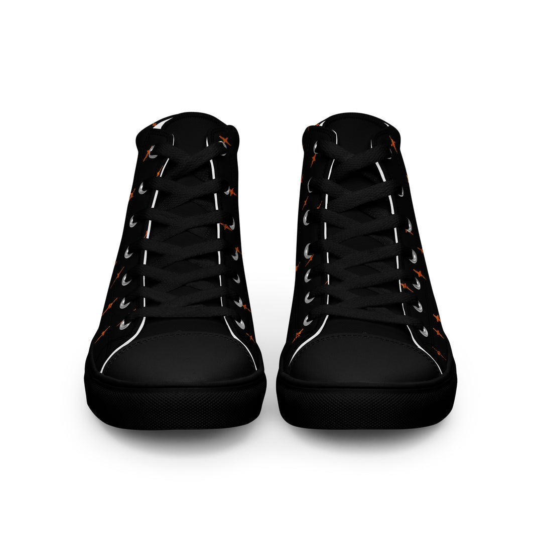 Boo Women’s High Top Shoes - Cute Ghost Vegan Sneakers - Comfortable Goth Trainers - Witchy Grunge Accessories