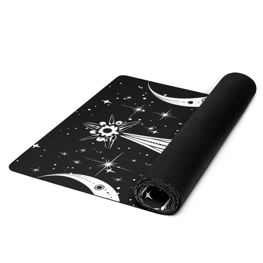 The Cosmos Awakens Yoga Mat - Non Slip Witchy Goth Occult Art Mat for Yoga Pilates perfect Gift for Yoga lovers & Fitness freaks