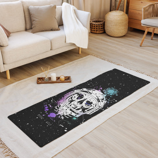 Cat-Astro-Phe Yoga Mat - Grunge Goth Witchy Style Non-Slip Exercise Mat for All Yoga Lovers & Goths