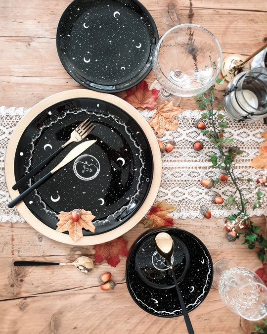 Midnight Small Porcelain Dinner Plate