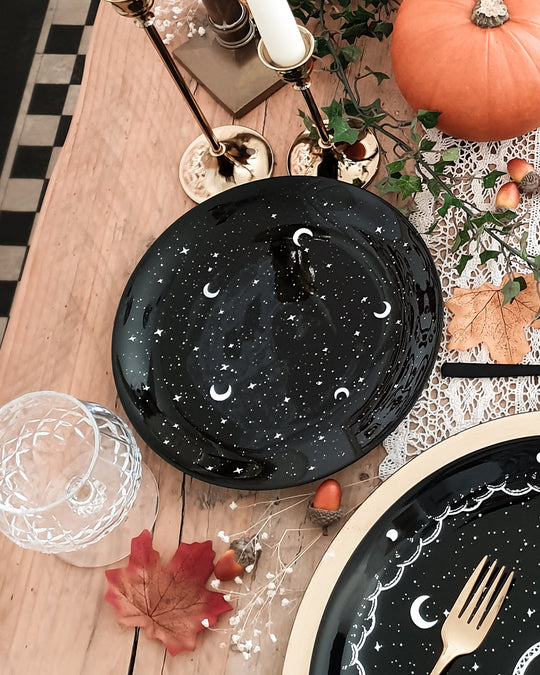 Midnight Small Porcelain Dinner Plate