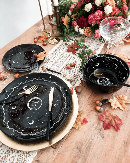 Midnight Small Porcelain Dinner Plate