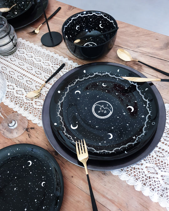 Midnight Large Porcelain Dinner Plate