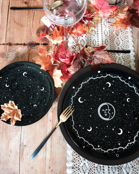 Midnight Dinnerware Set of 2 Porcelain Plates