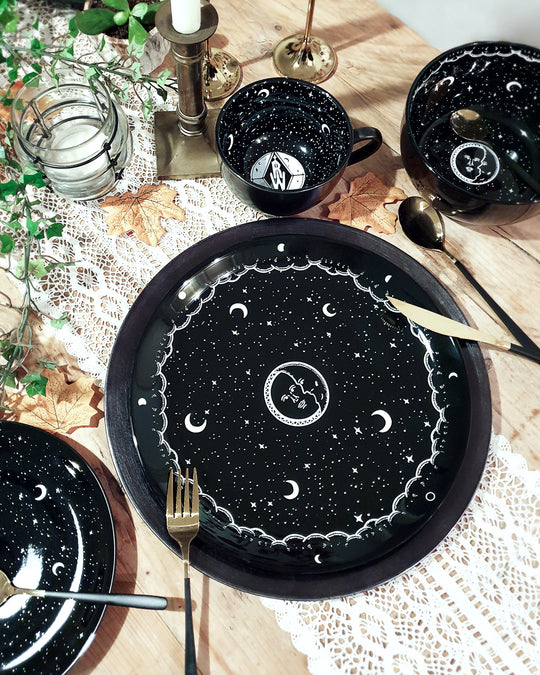 Midnight Large Porcelain Dinner Plate