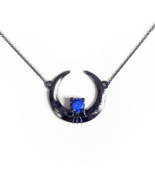 Eclipse Black Silver Necklace