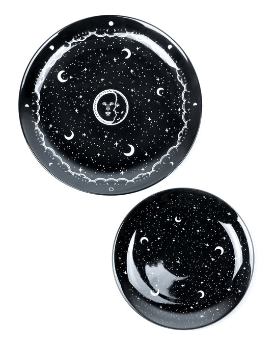 Midnight Dinnerware Set of 2 Porcelain Plates