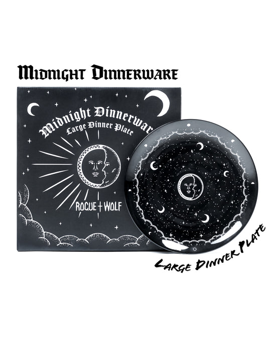 Midnight Large Porcelain Dinner Plate