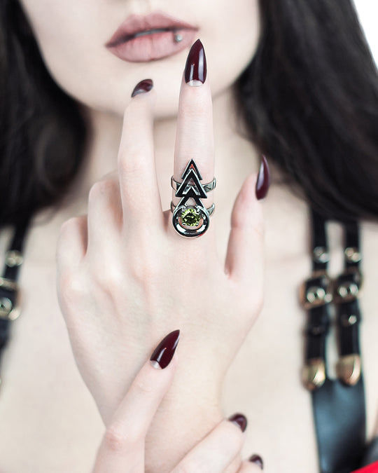 Rune Ring in Mirror Steel