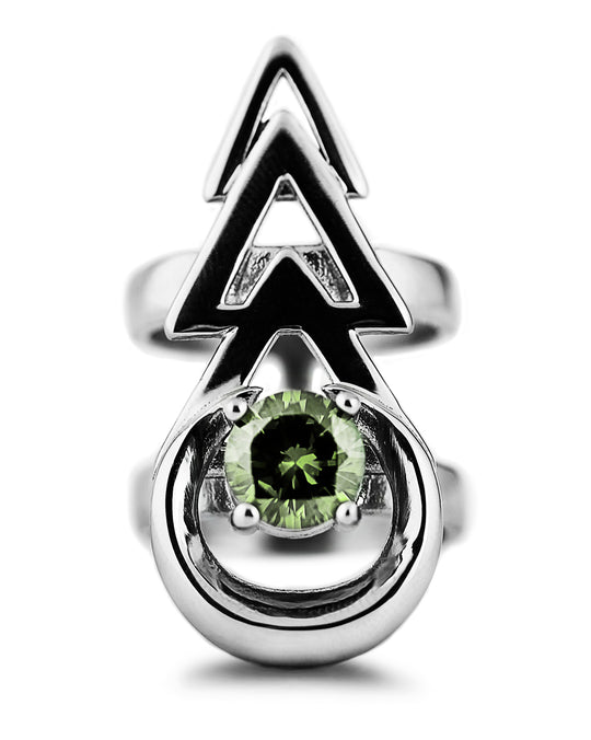 Rune Ring in Mirror Steel